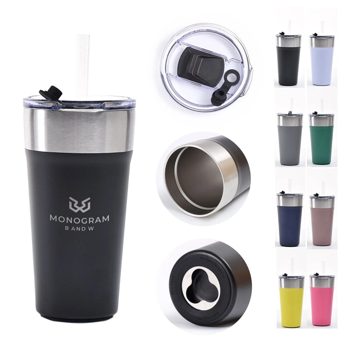 Durable Travel Coffee Beer Stainless Steel Mug with Opener 1