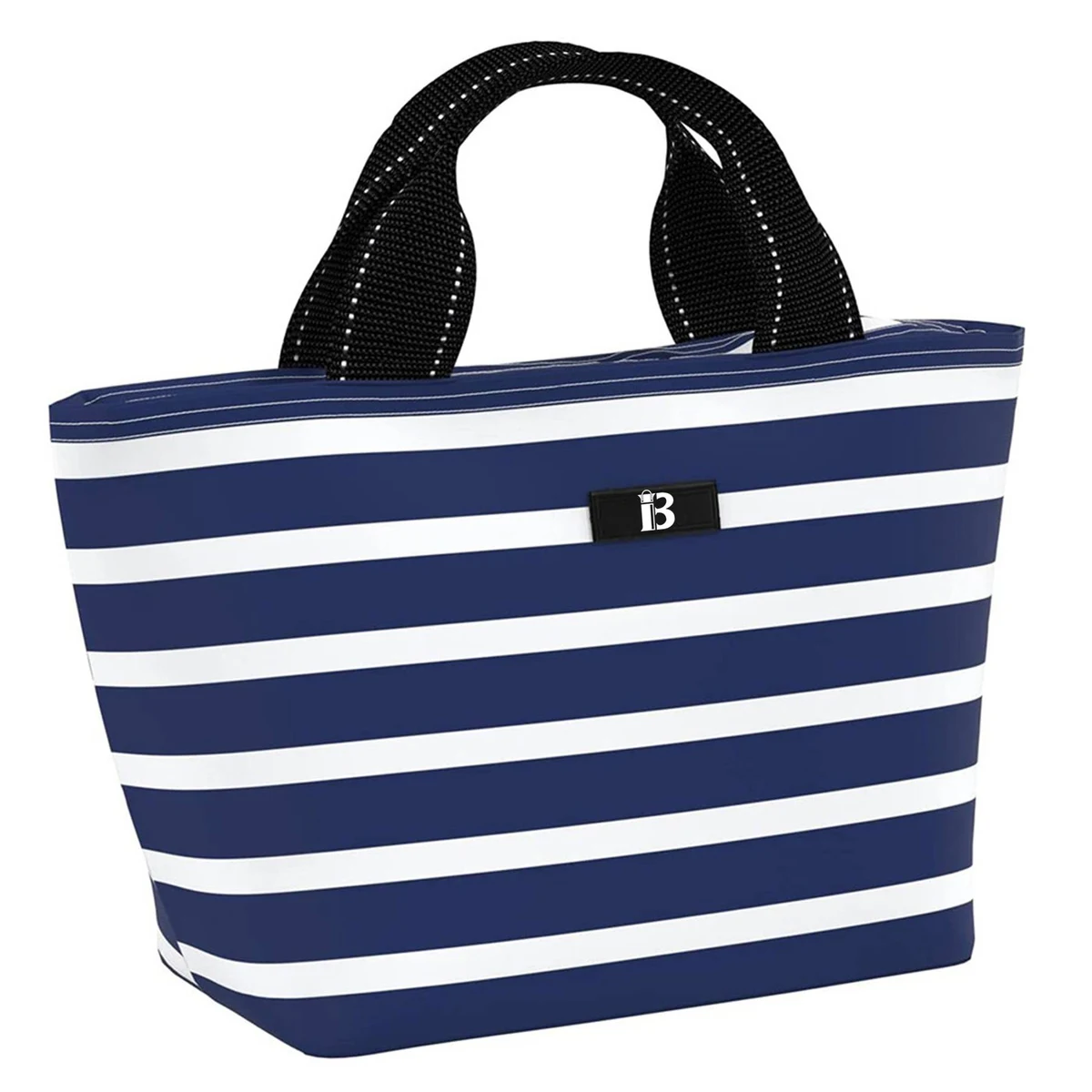 Portable Fashionable Stripe Insulated Lunch Bag 1