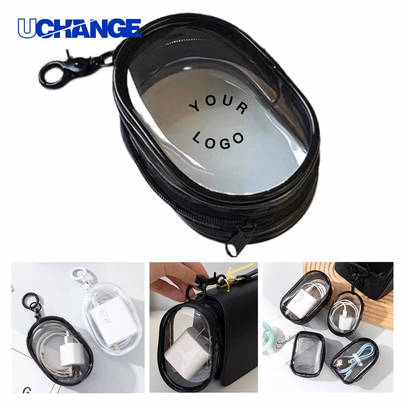 PVC Keychain Storage Box Mini Gadget Case