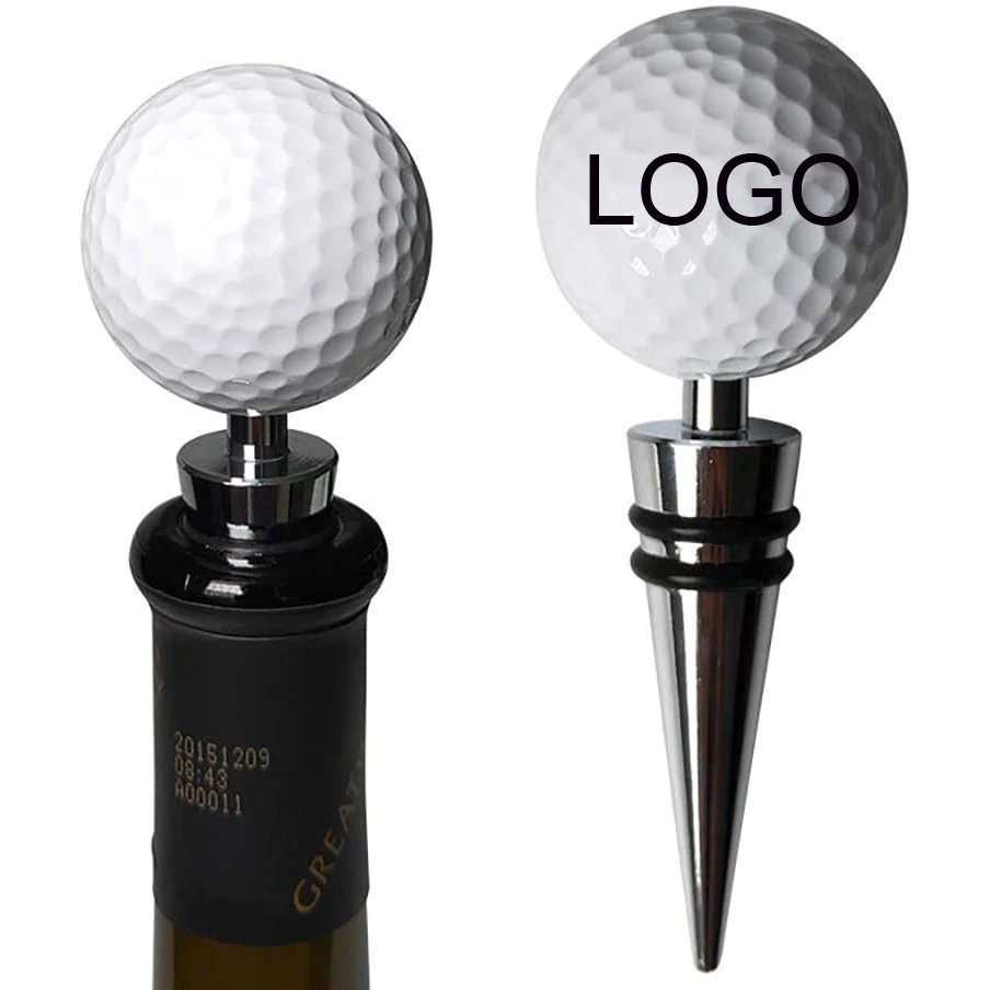 Personalised Golf Ball Wine Stopper 1