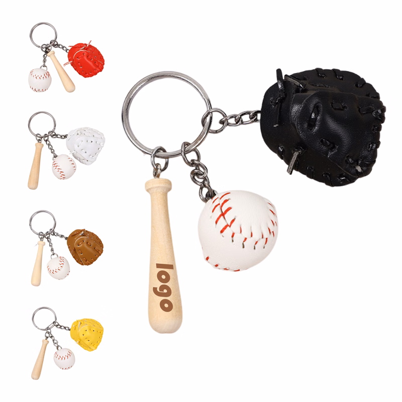 Baseball 3 Piece Keychain