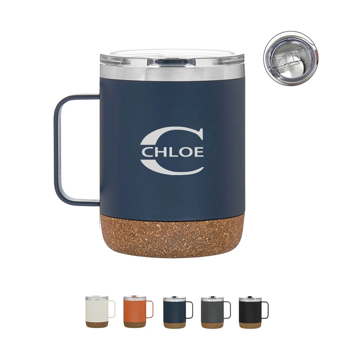 12oz Matte Cork Base Mug 1