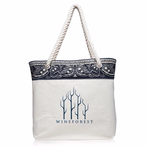 Paisley Canvas Tote Bag