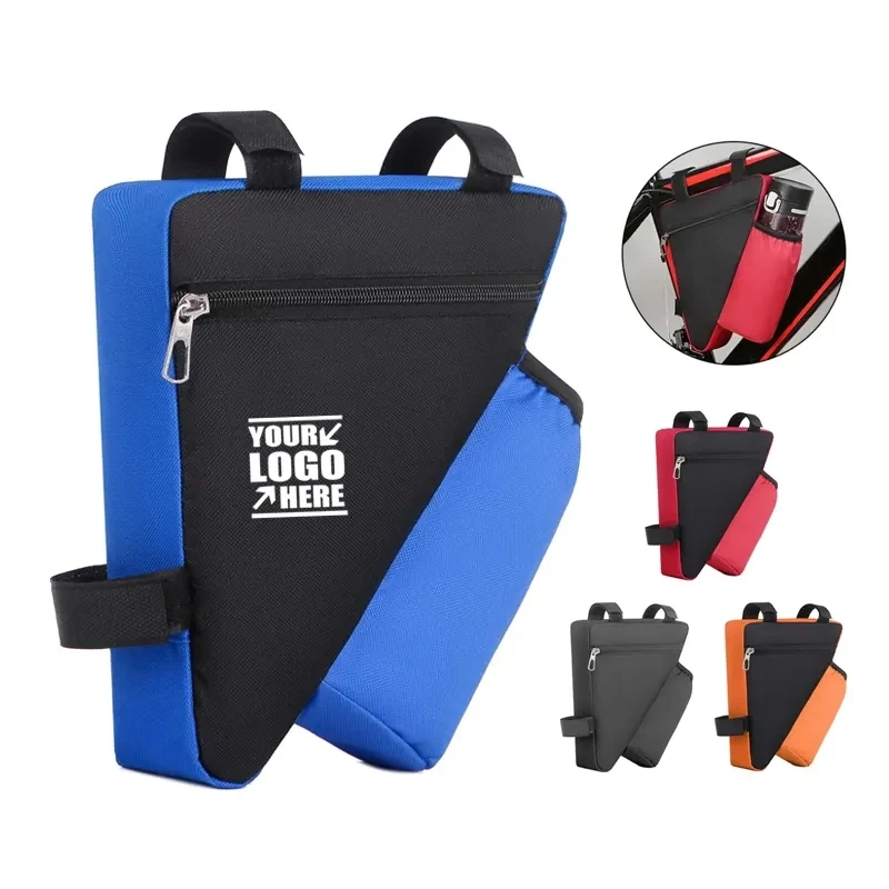Triangle Bicycle Frame Bag with Bottle Holder 1