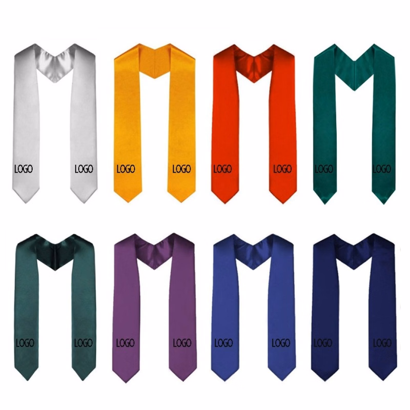 Graduation Unisex Plain Graduation Stole for Academic Commencements Sash