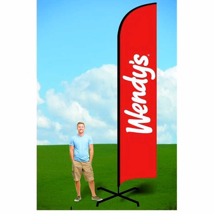 15ft Advertising Flag with X Stand-Double