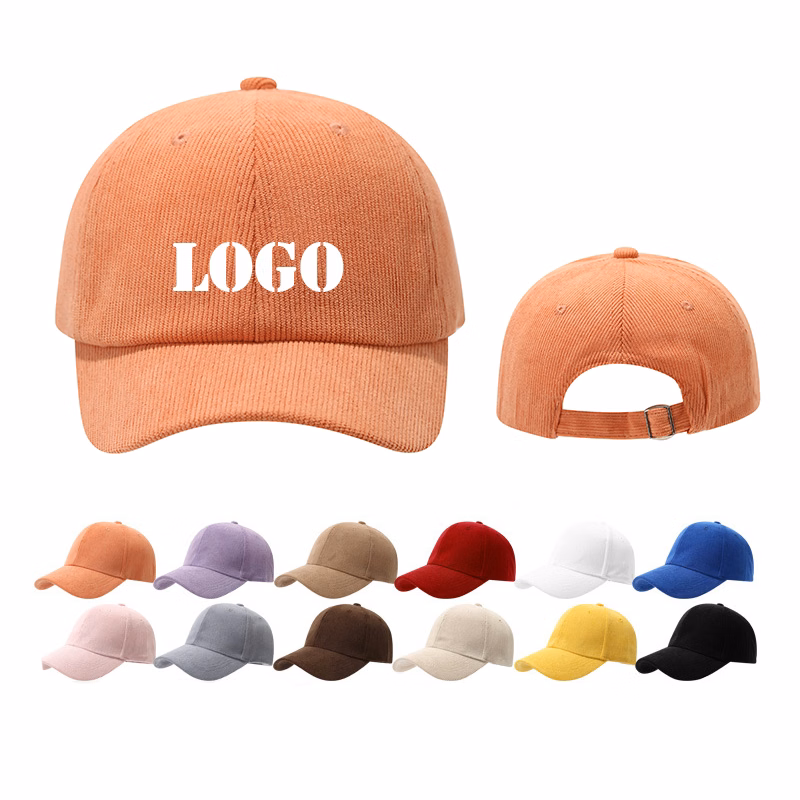 6-Panel Corduroy Baseball Cap