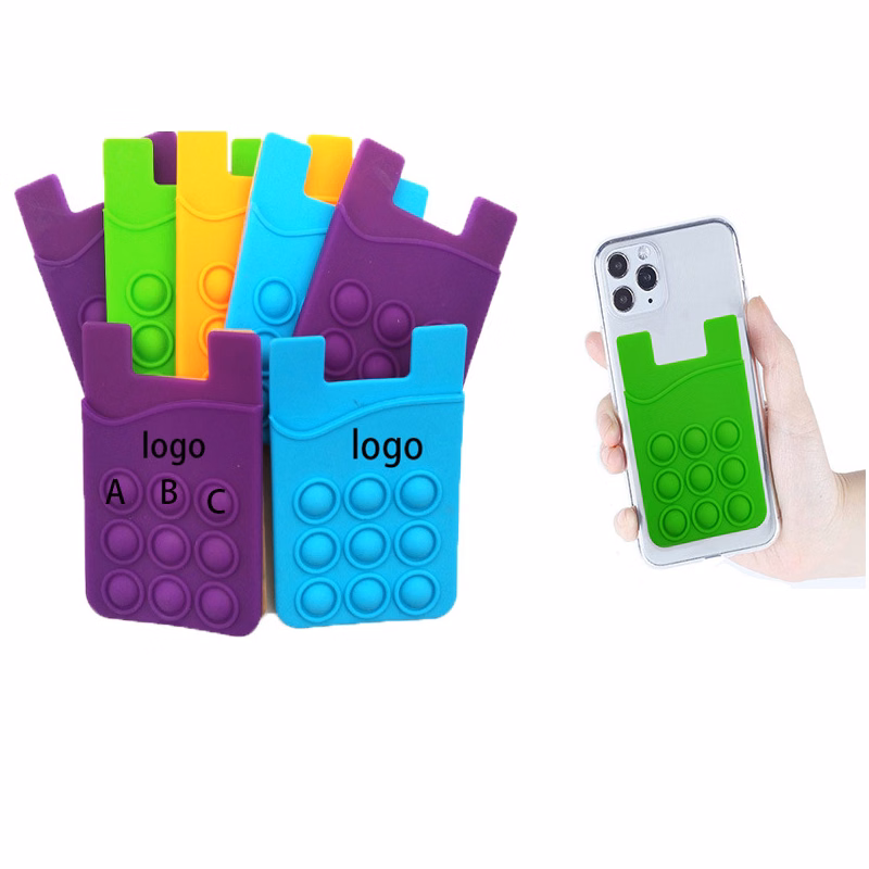 Push Pop Phone Wallet
