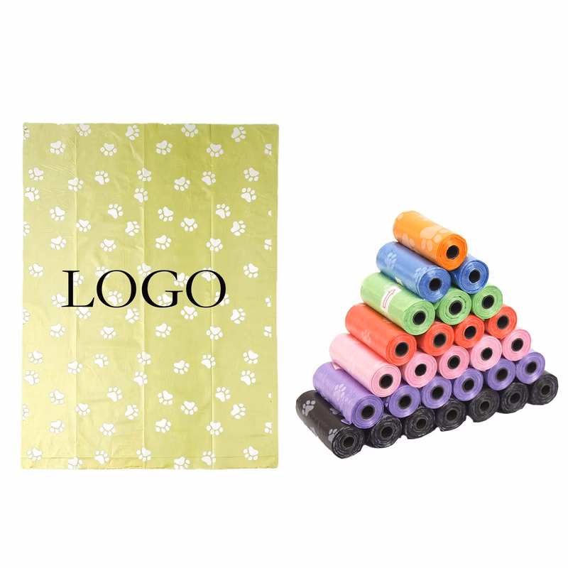 Printed Paw Pattern Pet Waste Bags