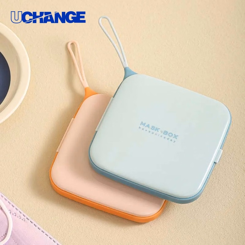 Reusable Face Mask Storage Box Dust-Proof Case for Clean Carry & Travel