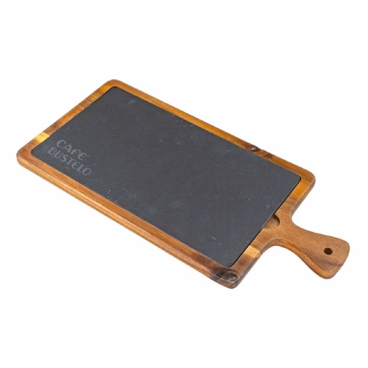 Large Flair Acacia Wood & Slate Cutting Board