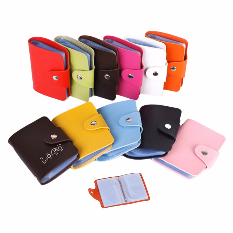 Durable Soft PU Leather Business Credit Card Holder