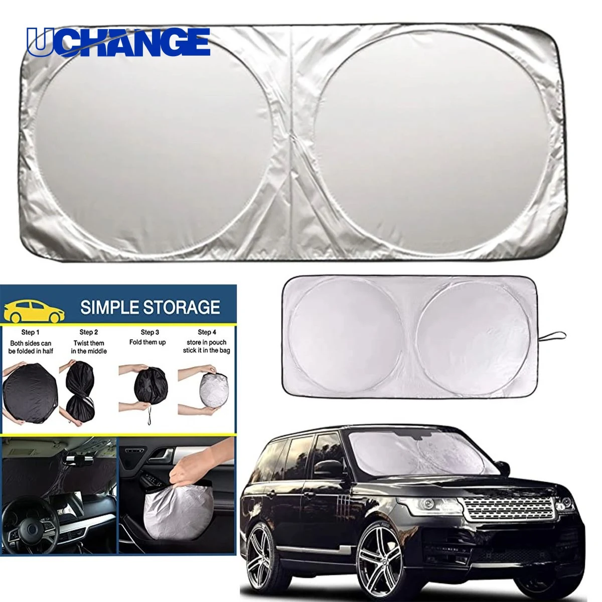 Folding Car Windshield Sun Shade 1