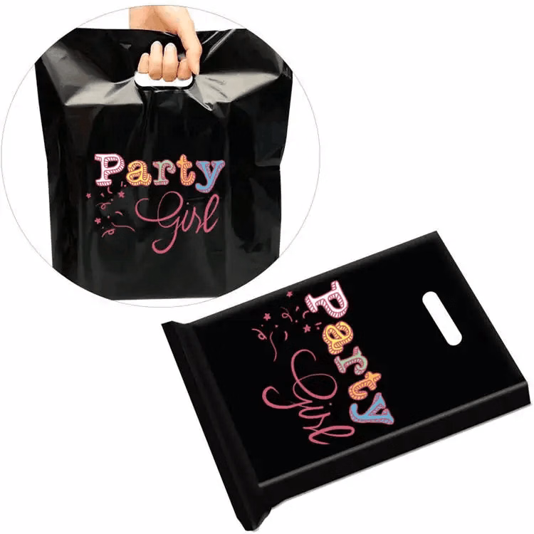 PE Plastic Die Cut Handles Bag