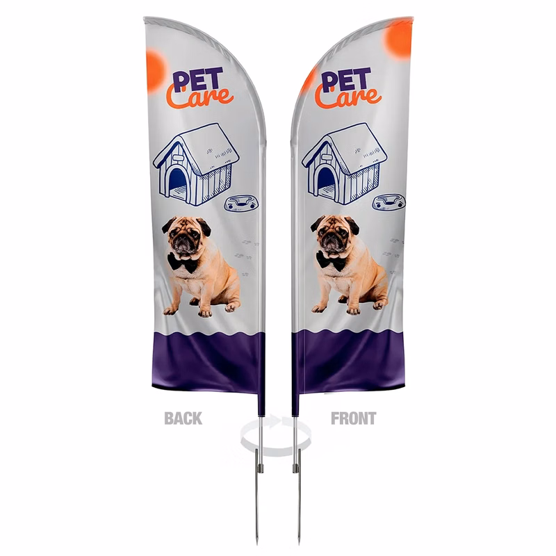 Feather Flag double Sided Graphic With Hardware 12ft