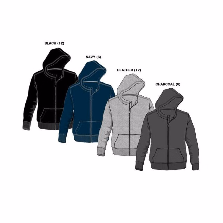 Boys Zip Hoodies - Size 8-18 Assorted Colors