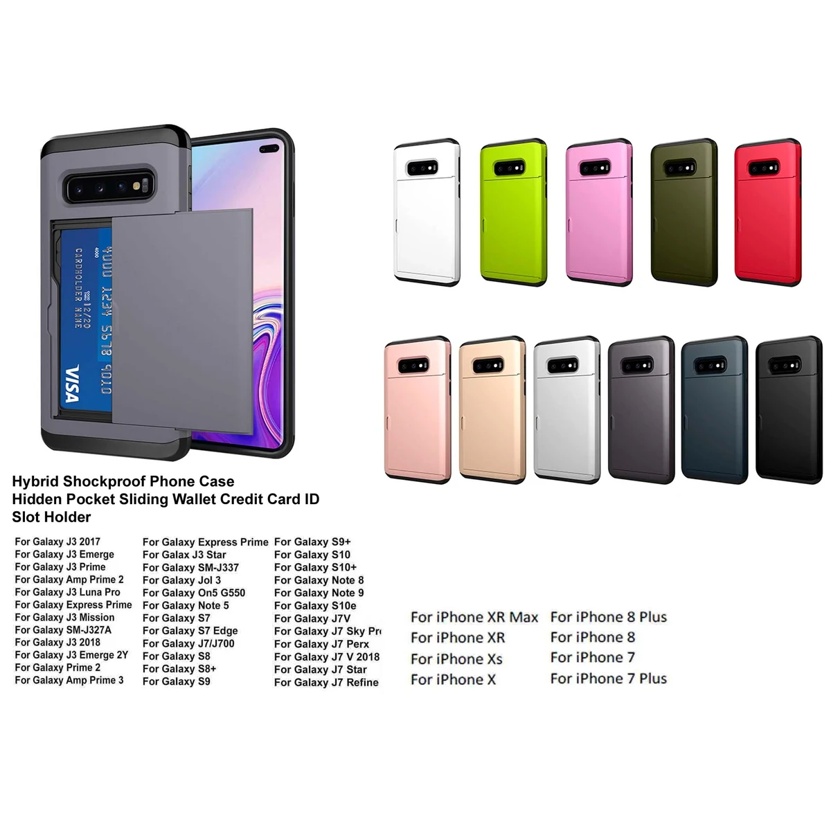 iBank ® Galaxy S10 (6.1") Credit Card Holder Case 1