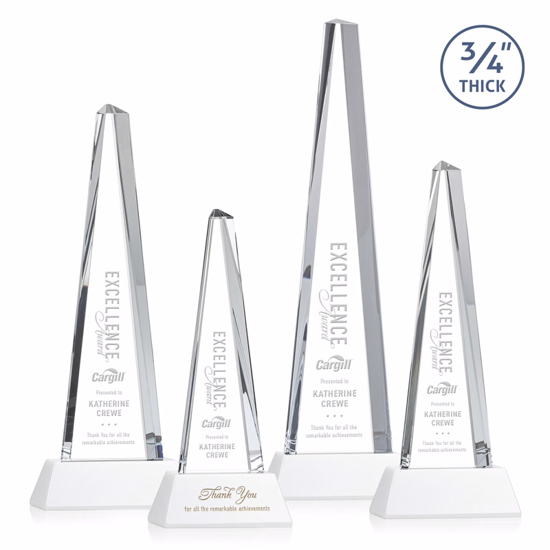 Majestic Tower Award on Newhaven Base - White