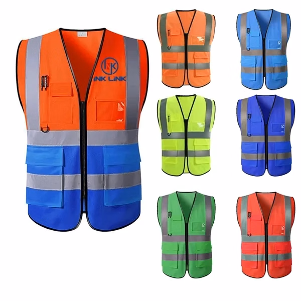 High Visibility Construction Site Design Vest
