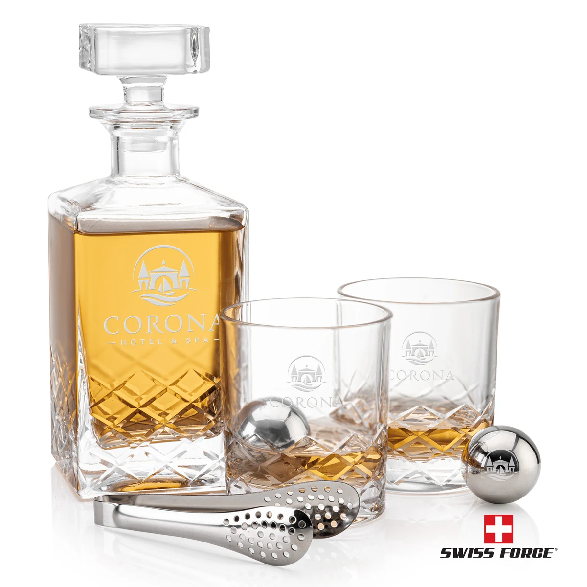 Brentwood Decanter Set & Ice Balls 1