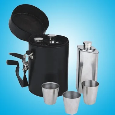 Hip Flasks Combo, custom water bottle with logo imprint 1