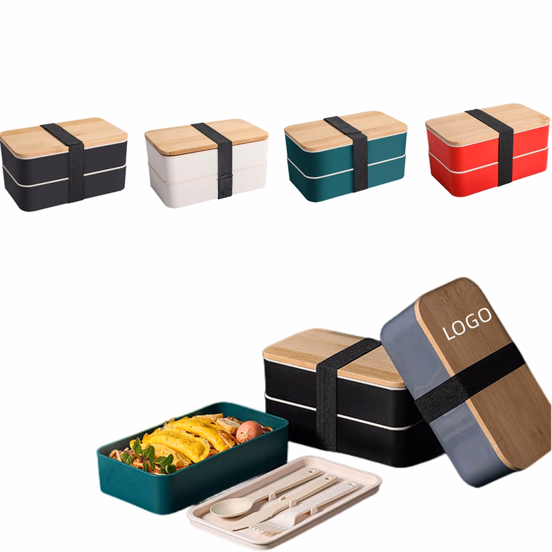 Bamboo Cover Recycled Lunch Box