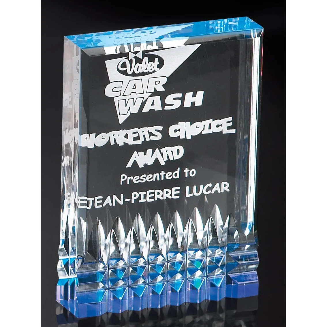 Blue Reflective Acrylic Award 1
