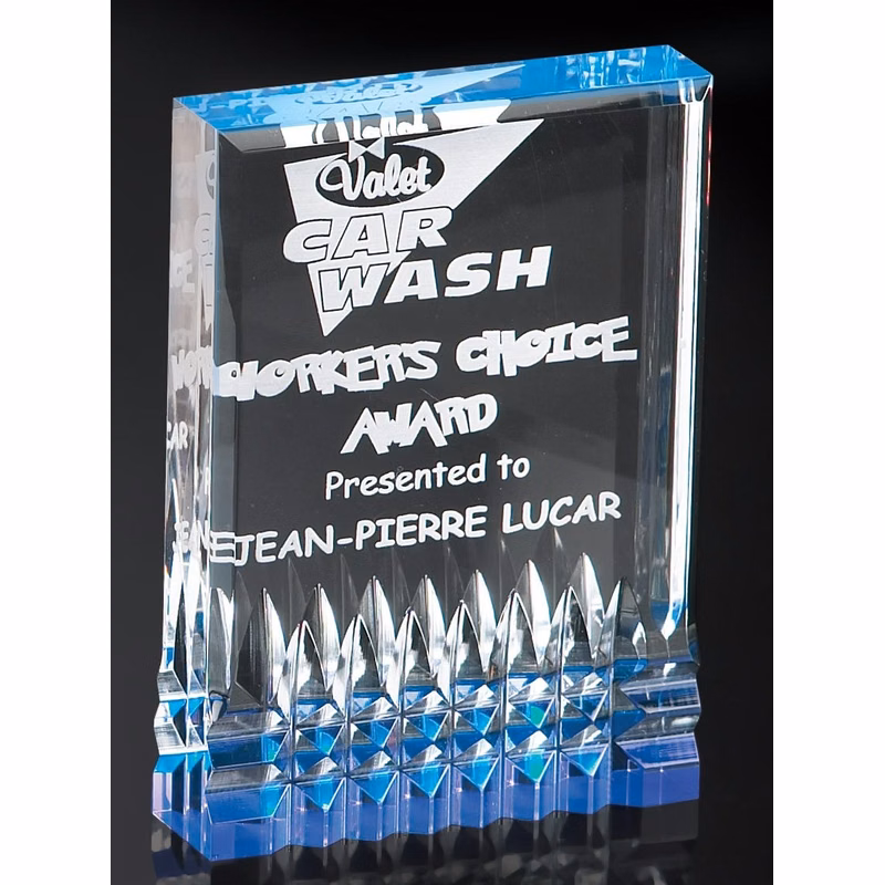 Blue Reflective Acrylic Award