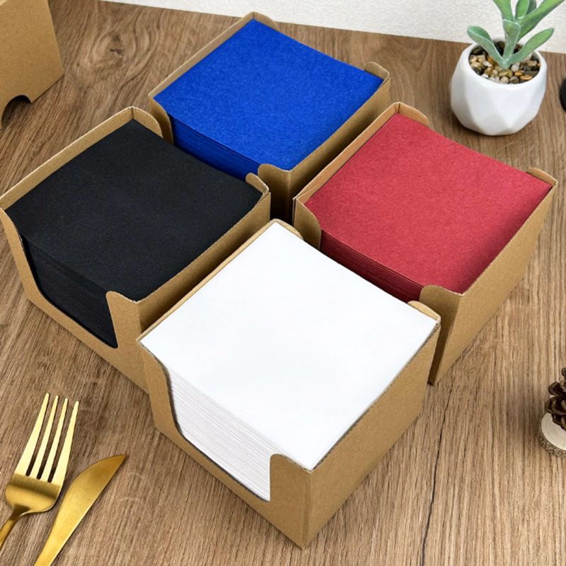 Cocktail Napkins With A Box Holder