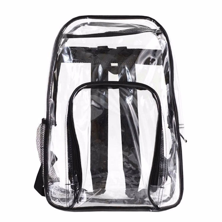 BigBox Clear Backpacks Black Trim 17"