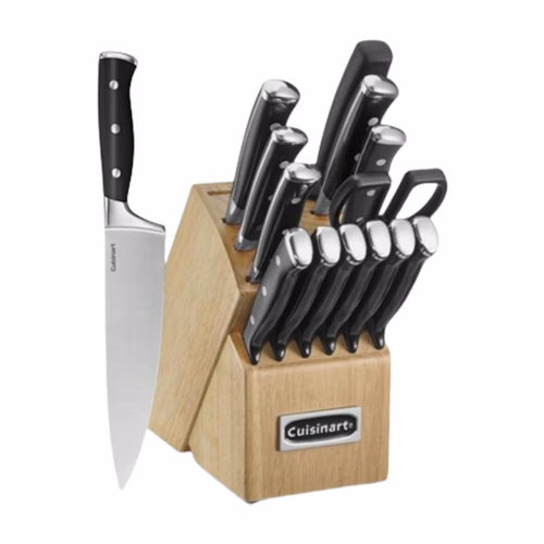 Cuisinart Triple Rivet 15-Piece Cutlery Set with Block
