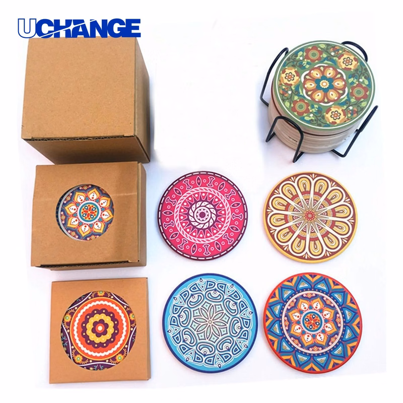 Full Color Ceramic Coaster Set Mat