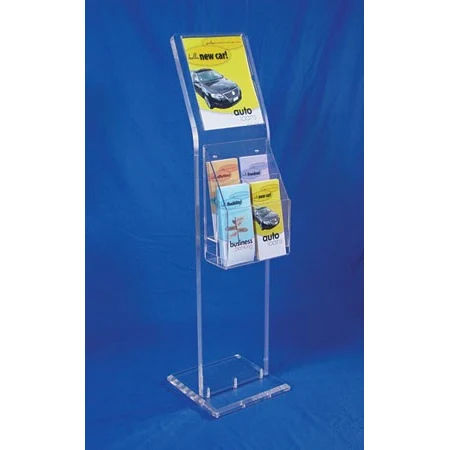 Contemporary Literature Display Frame with 8.5x11 Sign Holder 1