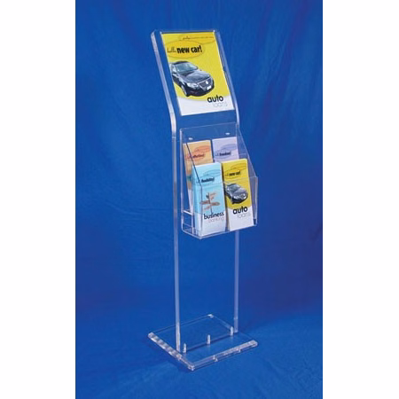 Contemporary Literature Display Frame with 8.5x11 Sign Holder