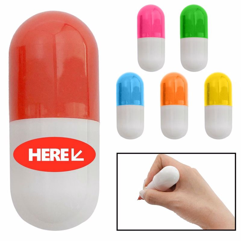 Retractable Pill Shaped Ballpoint Pen