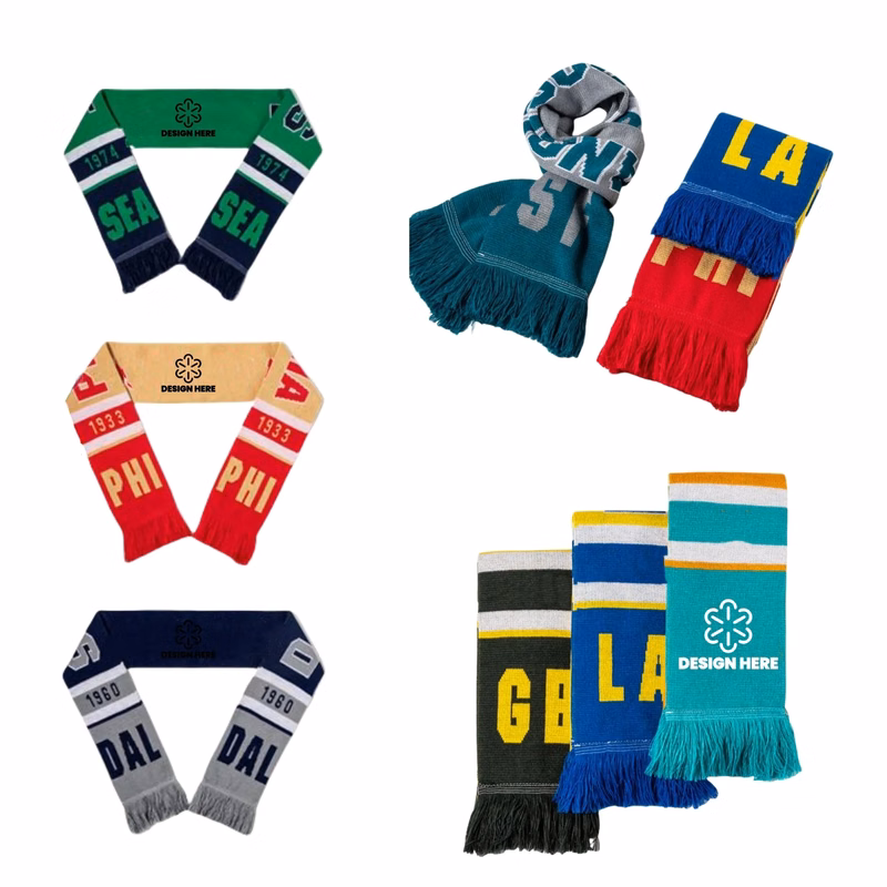 Kintted Scarf Jacquard Stadium