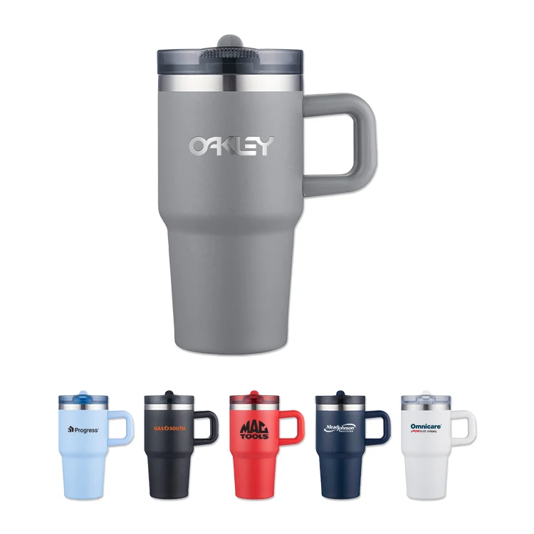 20 Oz Vacuum Mug with Built In Straw Lid 1