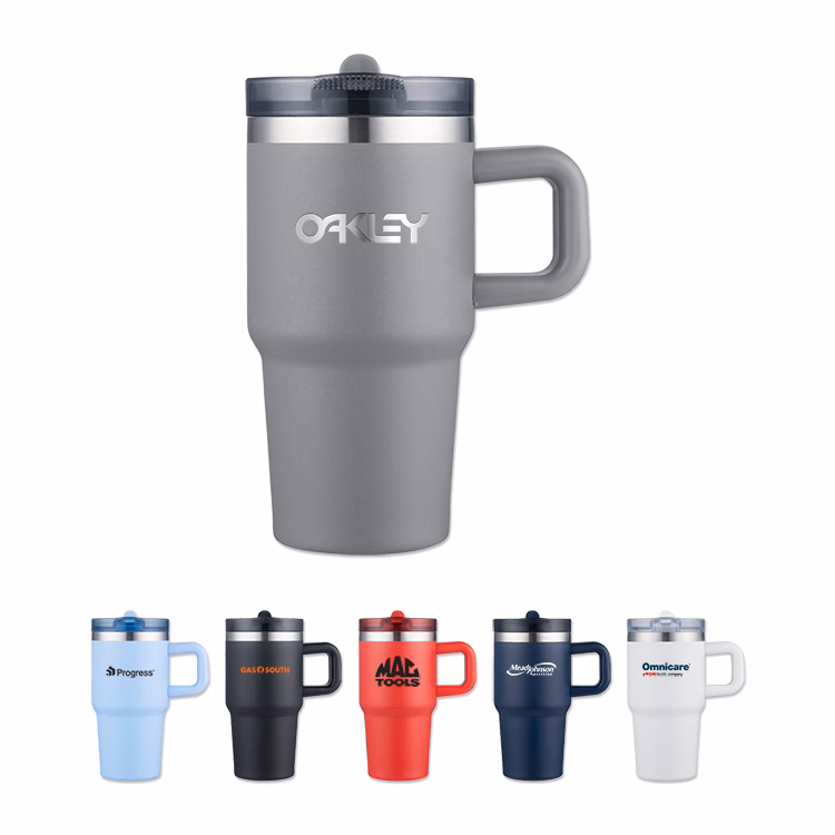 20 Oz Vacuum Mug with Built In Straw Lid