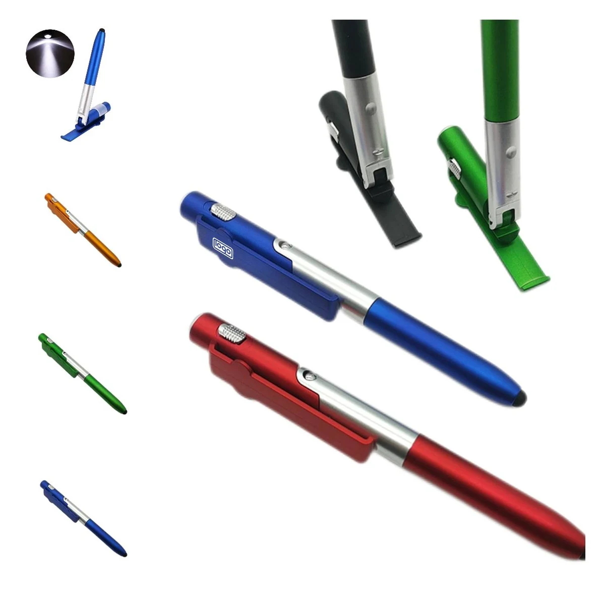 Foldable LED Phone Stand Stylus Pen 1