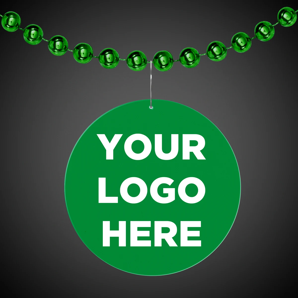 Green 2 1/2" Medallion Badge(Pad Print) 1