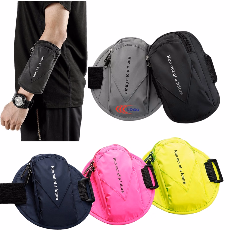 Cell Phone Armband Zipper Wrist Bag