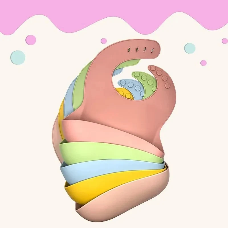 Waterproof super soft Baby food bib 1