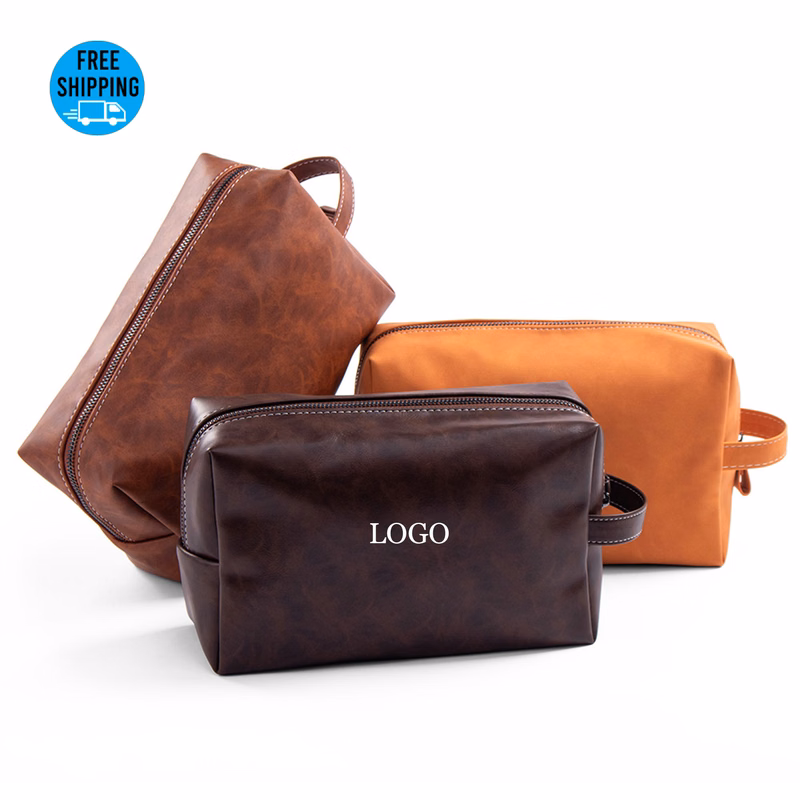 Vegan Leather Travel Toiletry Dopp Kit