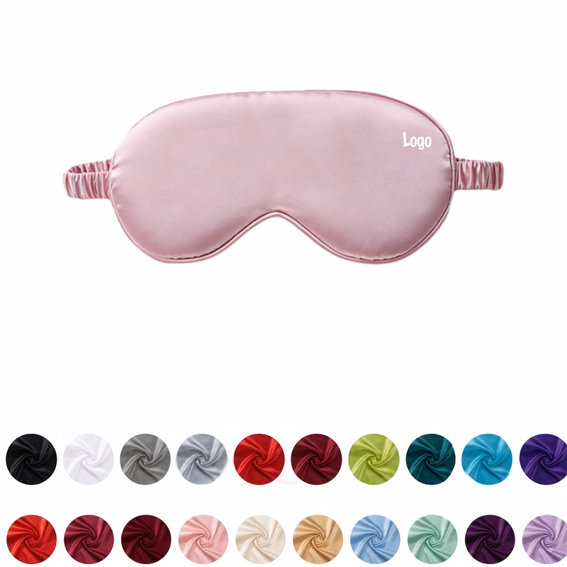 Double-Sided Imitation Silk Sleep Eye Mask With Elastic Stra
