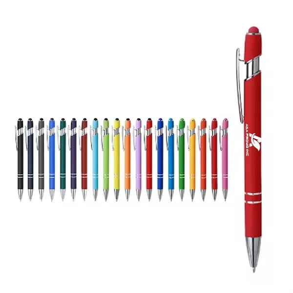 Soft Touch Pens w/ Stylus 1