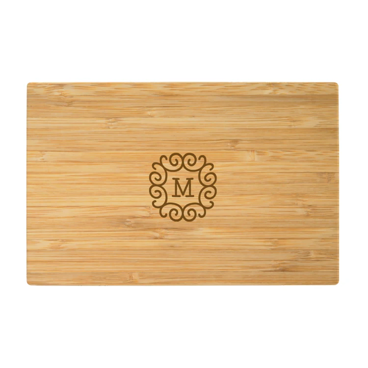 17" Rectangle Bamboo Cutting Board Thick Style 1