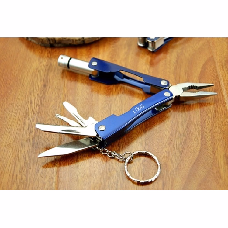 Mini Foldable Multitool Pliers with LED Flashlight