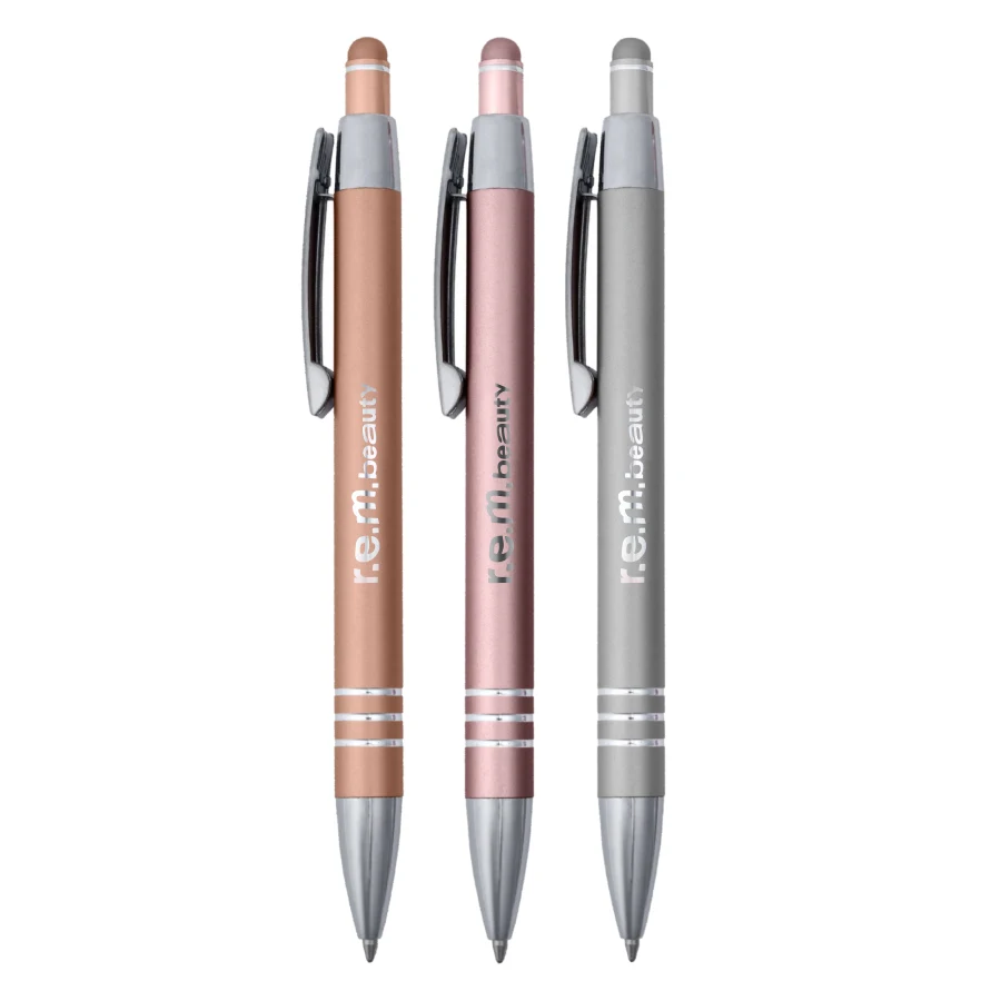 Union Printed - Plato Stylus Metallic Click Metal Pen 1
