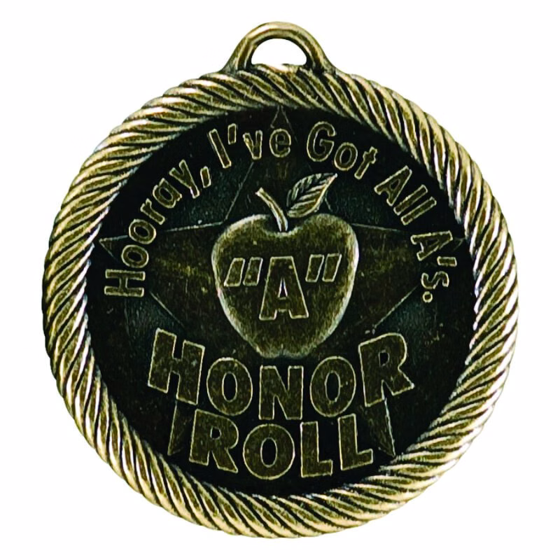 "A" Honor Roll Value Medal