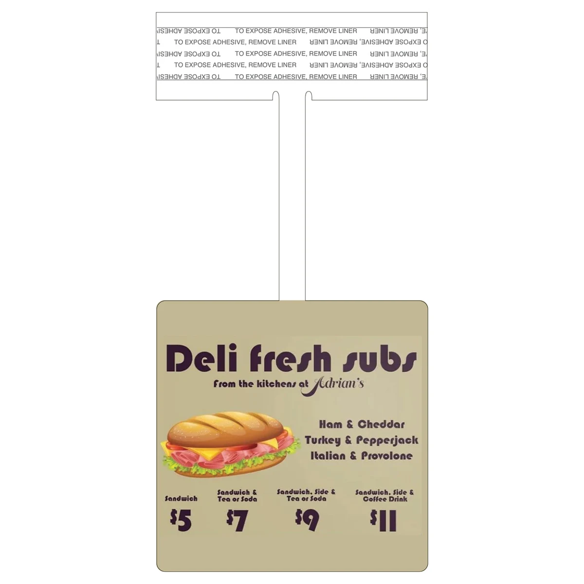 Plastic Shelf Dangler 1